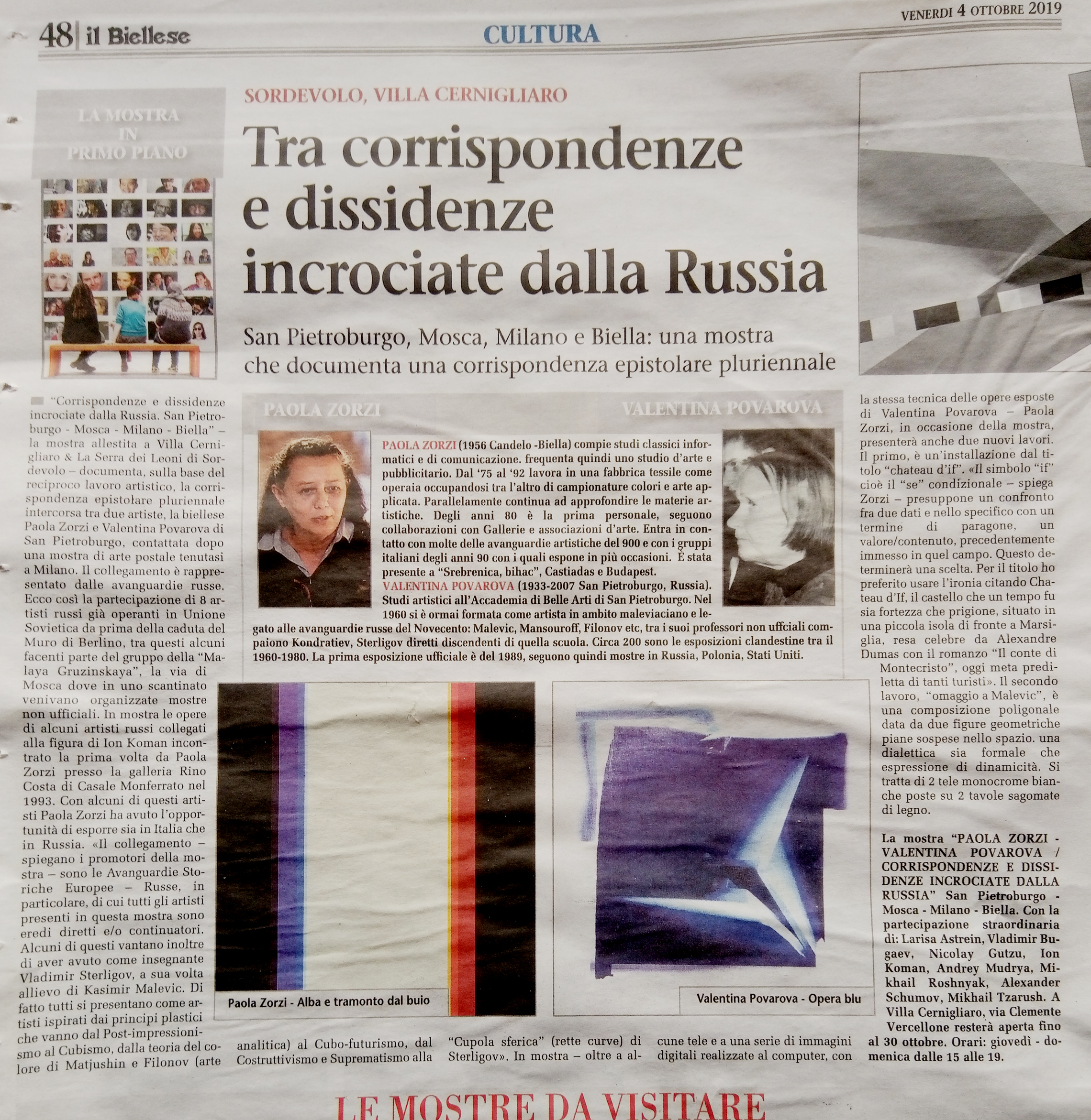 corrispondenze e dissidenze con la russia_IL BIELLESE